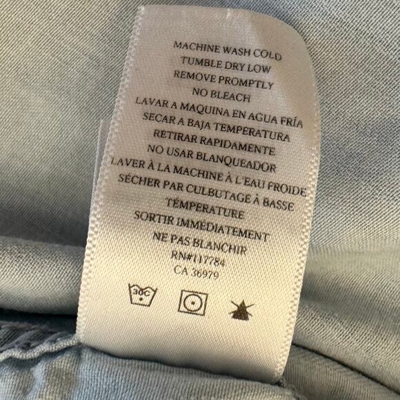 Rails Daphne Chambray Button Up Shirt Raw Hem XS - Picture 4 of 11